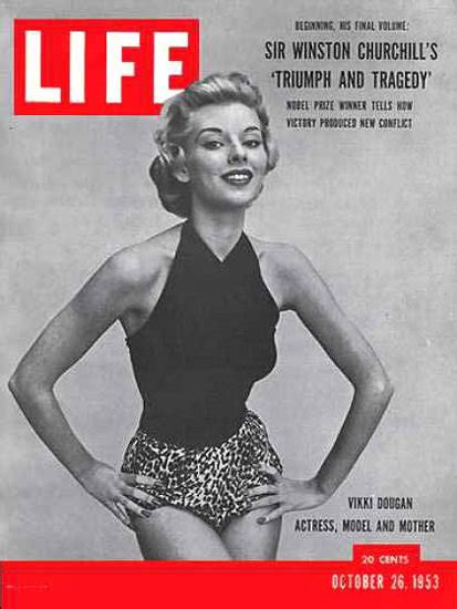 Life Magazine Copyright 1953 Vikki Dougan Actress Model