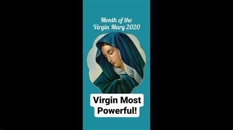 Virgin Most Powerful Month Of The Virgin Mary Reflection 5 Youtube