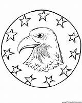 Patriotic Adler Coloringhome sketch template