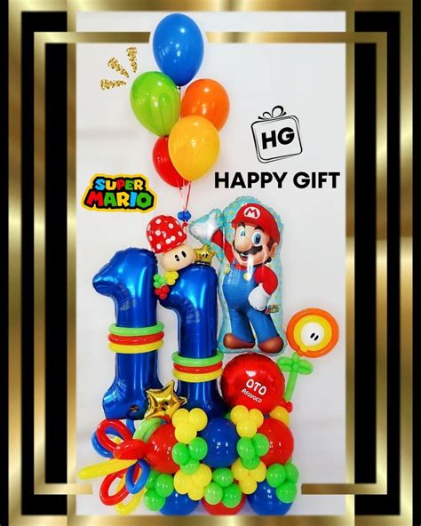 Balloon Bouquet Mario Bros Balloon Bouquet Balloons Happy Ts
