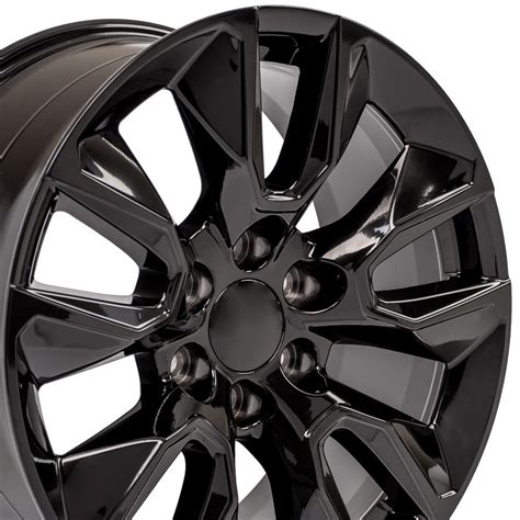 fits chevrolet tahoe rst style replica wheel gloss black face  suncoast wheels high