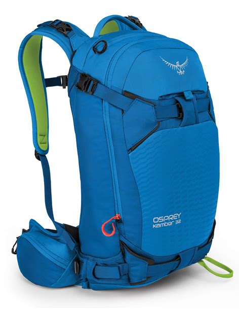 osprey packs kamber  mens ski backpack cold blue smallmedium backpackslesscom