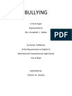 bullying research paper bullying cyberbullying
