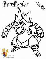 Pokemon Coloring Pages Typhlosion Feraligatr Bubakids Colouring Choose Board sketch template