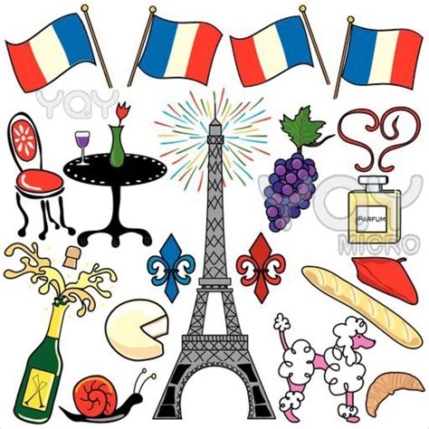 image result  famous french stuff french clipart paris clipart