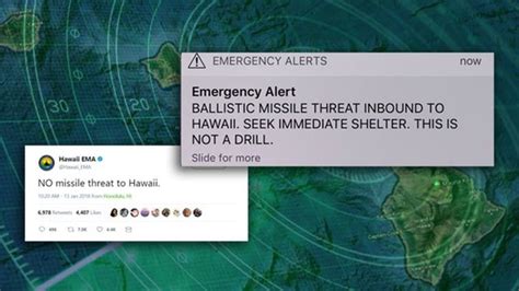 hawaii emergency officials say ballistic missile threat alert was a mistake