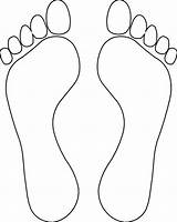 Foot Outline Clip Clipart sketch template