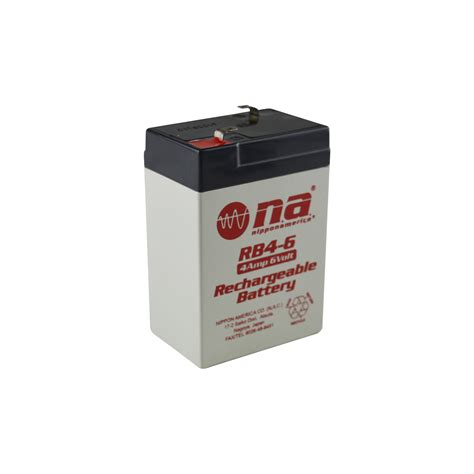 Nippon America Rb4 6 6 Volt Rechargeable Lead Acid Battery For Toys And