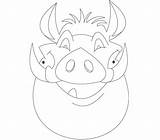 Boar sketch template