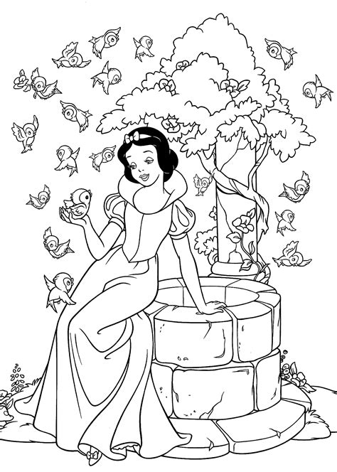 printable princess coloring pages  adults evelynin geneva