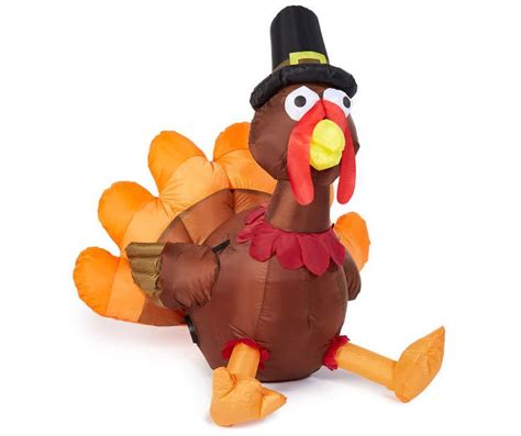 Gemmy Airblown 3 Inflatable Led Turkey Big Lots Thanksgiving