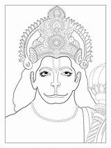 Coloring Hanuman Pages India Hindu Inca Shiva Bollywood Gods God Print Chest Elephant Gate Monkey Divine Indian Getcolorings Outline Adult sketch template