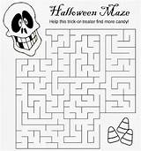 Halloween Maze Printable Printables Medium Makingfriends House Games Lots Girl Printer Friendly Version sketch template