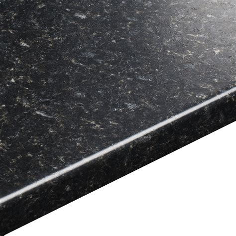 mm bq avalon black textured  edge kitchen worktop lm