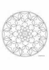 Mandalas Coloring Star Pages Mandala Printable Coloriage Noel Kb sketch template