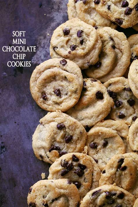 mini chocolate chip cookies diethood