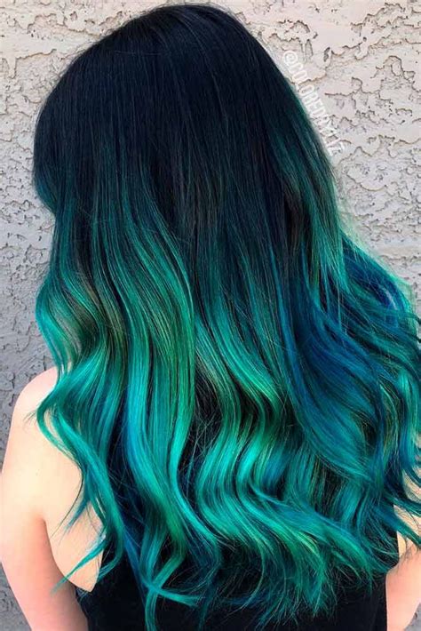 blue green ombre hair color marcel wendt
