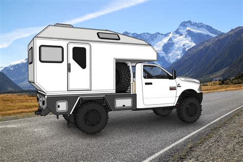 overland aterra  generation flatbed truck camper autowise