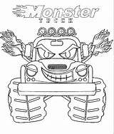 Monster Truck Coloring Pages Kids Printable Wonder Police sketch template