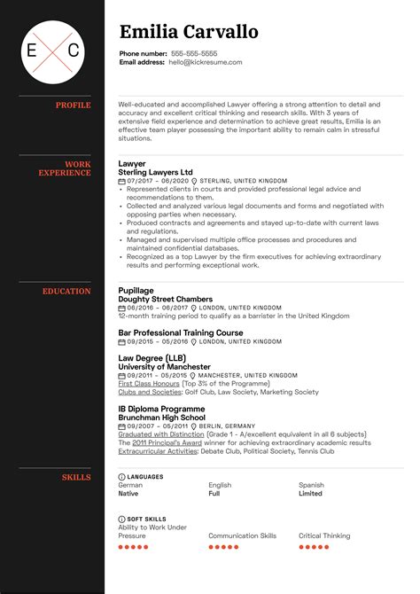 attorney resume template news word