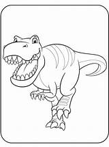 Dino Tyrannosaurus Malvorlage Ausmalbild Dinosaurus Chasing Stemmen Stimmen sketch template