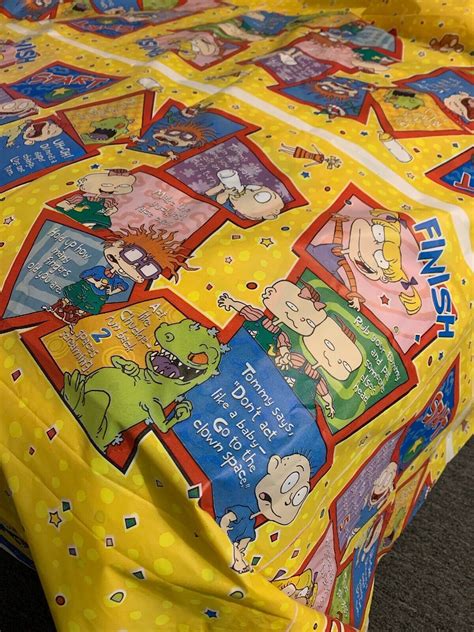 nickelodeon rugrats new package party birthday table cover 54”x96” 90 s