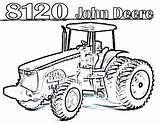 Tractor Coloring Pages Deere John Printable Getcolorings Color sketch template