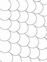 Coloring Blank Pages Scales Patterned Fin Scalloped Preview sketch template