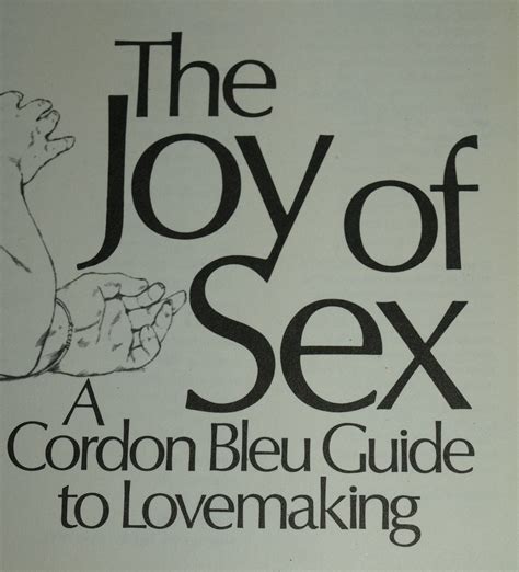 The Joy Of Sex 1972 Hardcover Book