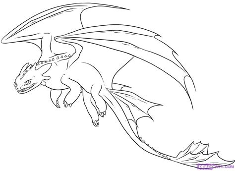 dreamworks dragons coloring pictures   draw night fury