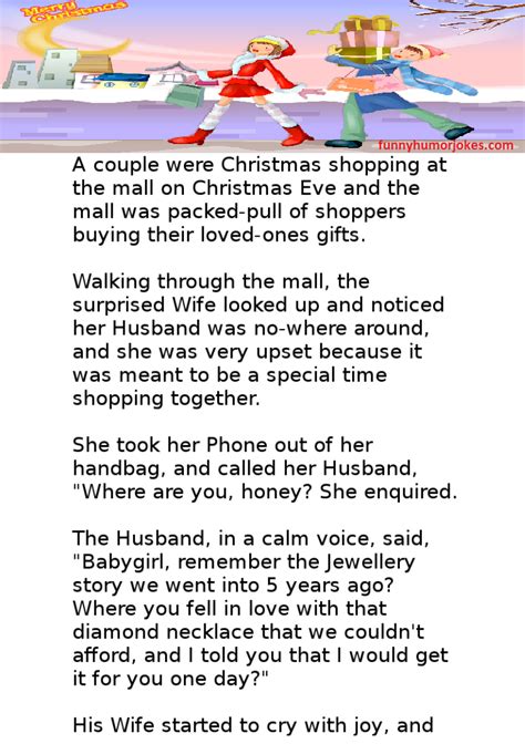 A Husband And Wife Go Xmas Shopping Funny Christmas Stories Funny