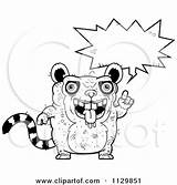 Lemur Ugly Outlined Talking Clipart Cartoon Cory Thoman Vector Coloring Illustration Royalty Pudgy Mad 2021 sketch template