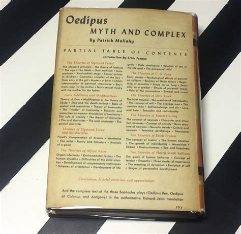 Oedipus Myth And Complex By Patrick Mullahy Introduction By Etsy