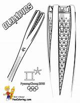 Olympic Yescoloring Torch Printable Coloring Pages sketch template