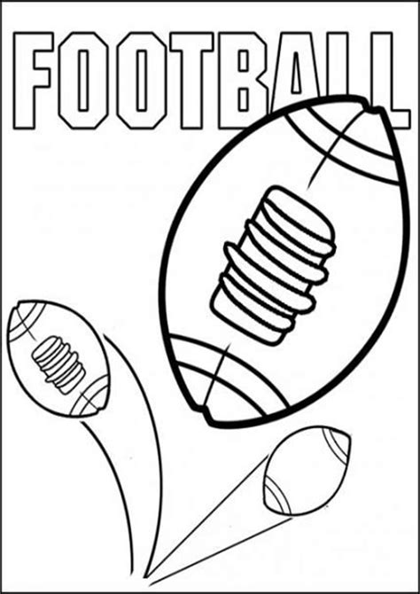 printable football coloring pages