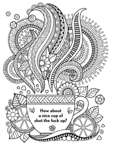 coloring pages  adults curse words home family style