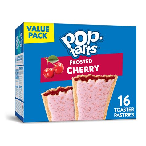 pop tarts breakfast toaster pastries frosted cherry proudly baked in