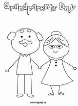 Grandparents sketch template