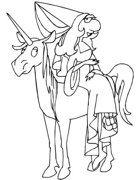 princess unicorn coloring pages   princess unicorn