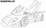 Mclaren P1 Gtr Carros Carro 12c Drawingforall Supercars 맥라렌 720s F1 Lexus Lfa Coches Imprimir 570s sketch template