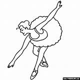 Dancer Ballet Coloring Graceful Pages Ballerina Hop Hip Drawing Online Getdrawings Thecolor sketch template