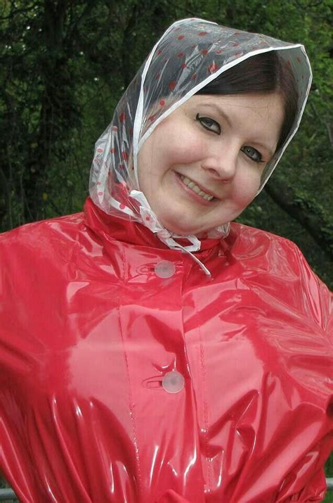Red Pvc Mack Red Raincoat Vinyl Raincoat Plastic Raincoat Rain