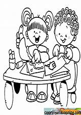Class Coloring Pages Colouring Children Getdrawings Getcolorings Color sketch template