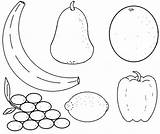 Fruit Quiet Vegetables Kolorowanki Gruszka Busy Dzieci sketch template