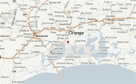 orange texas map