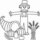 Coloring Scarecrow Pages Cute Printable Scarecrows Clipart Library Getcolorings Color Popular sketch template
