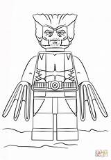 Coloring Lego Wolverine Pages sketch template