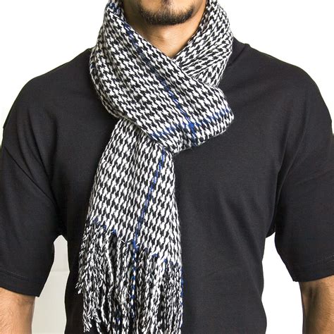 alpineswiss mens plaid scarves winter scarf soft neck wrap long stole