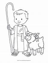 Shepherd Coloring Pages David Boy Shepard Sheet Sheets Christmas Printable School Sheep Crafts Search Bible Preschool Sunday Google Template German sketch template