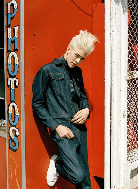 lucky blue smith models denim styles for teen vogue the